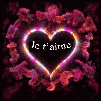 Gif je t'aime effect de coeur